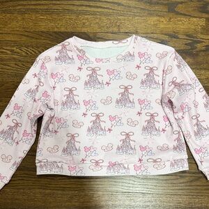 Disney Castle and Mouse Waffle Knit Pullover